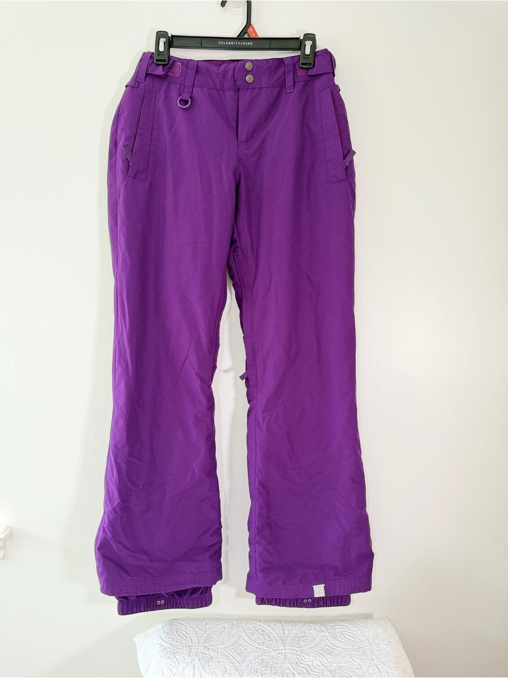 Roxy Womens Ski Snowboard Pants Purple Insulated Winter Snow Size S
